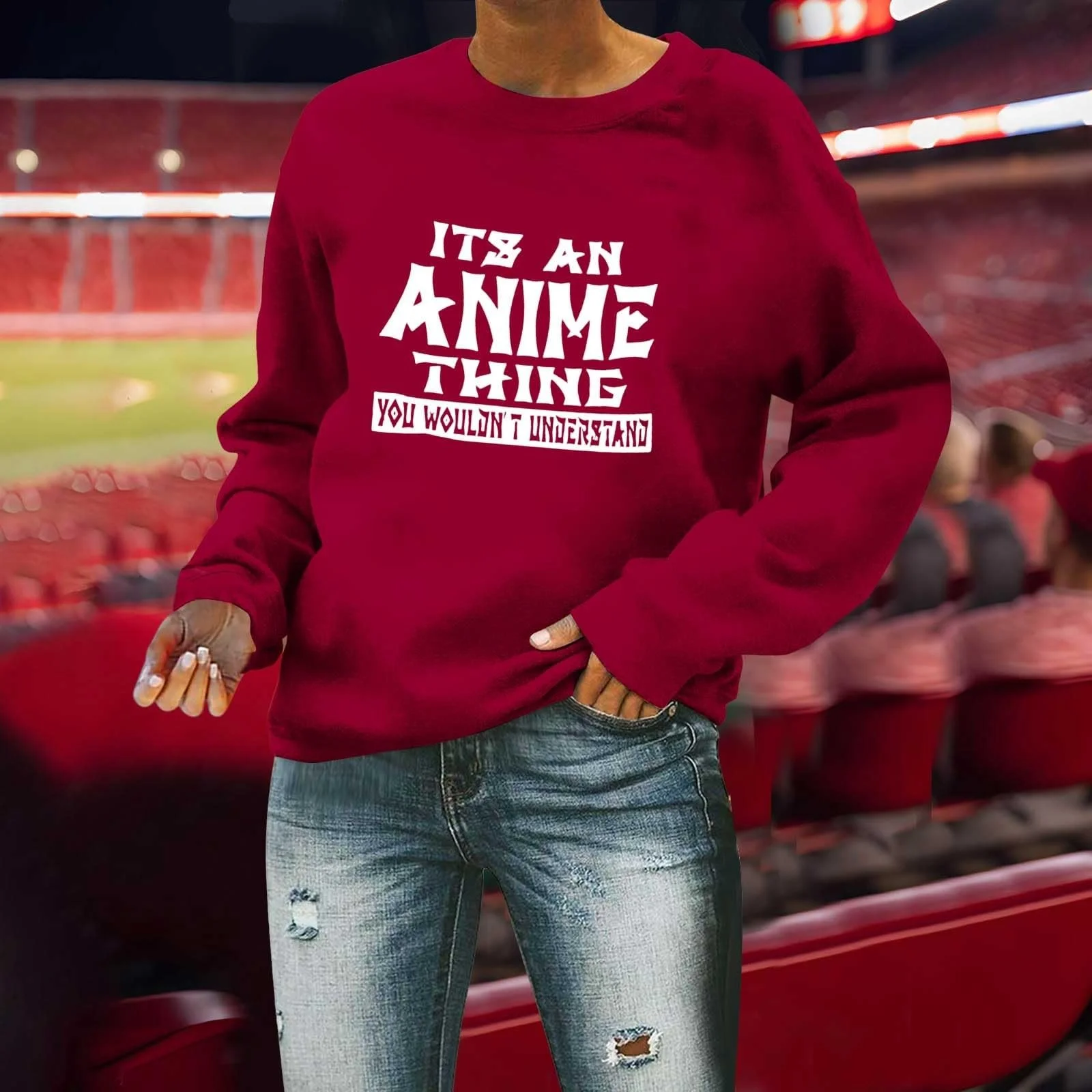 Жіночий світшот Модель "Mom It's An Anime Thing You Wouldn'T Understand" Графіка, фото №2