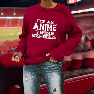 Женский свитшот Модель "Mom It's An Anime Thing You Wouldn'T Understand" Графика synthetic.ua - Фото 1