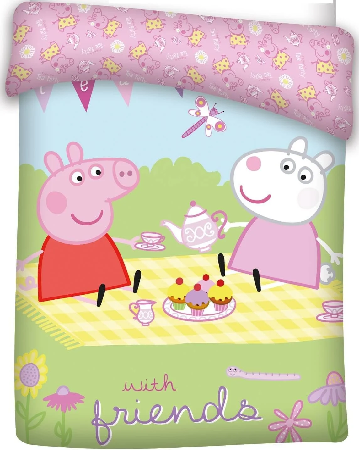 Дитяча Постільна білизна дитяча BrandMac Peppa Pig двостороння 100% бавовна (renforcé) 135 x 200 см, фото №3