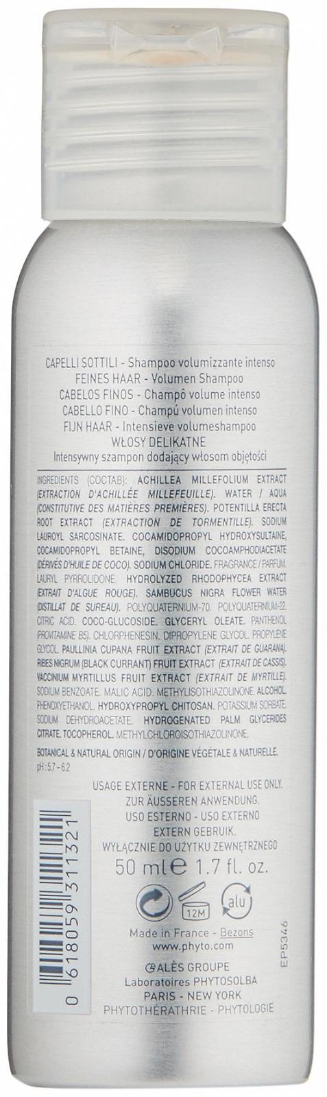 Шампунь Phyto Phytovolume Volumizing 50 мл, фото №2 Шампунь Phyto Phytovolume Volumizing 50 мл, фото №2