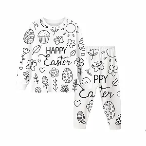 Піжама для розмальовування дитяча DIY з ручним розписом для сну з мультяшним принтом - Фото 1