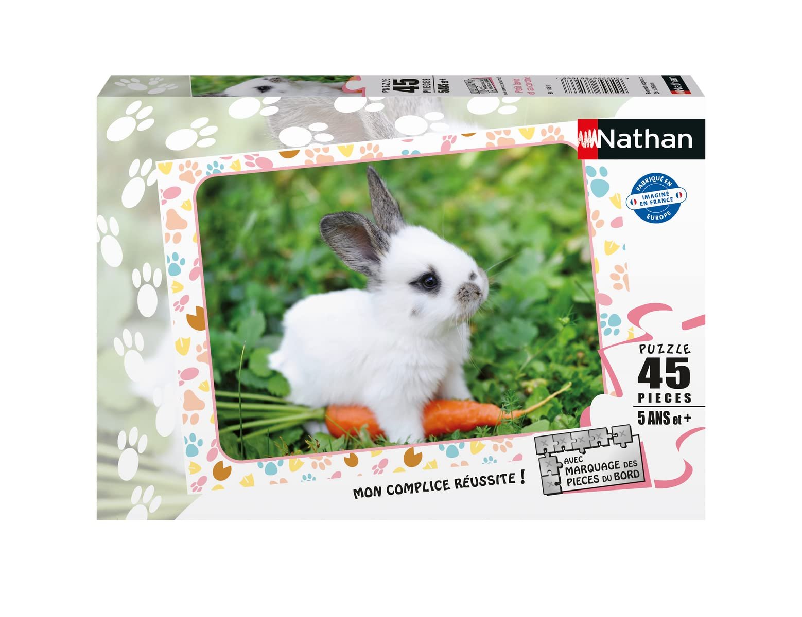 Пазл Nathan 4005556861668 Rabbit and Carrot 45 элементов, фото №1