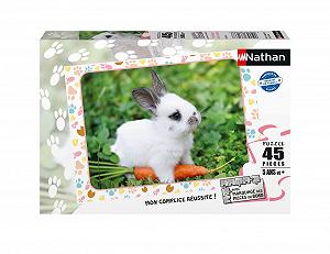 Пазл Nathan 4005556861668 Rabbit and Carrot 45 элементов - Фото 1