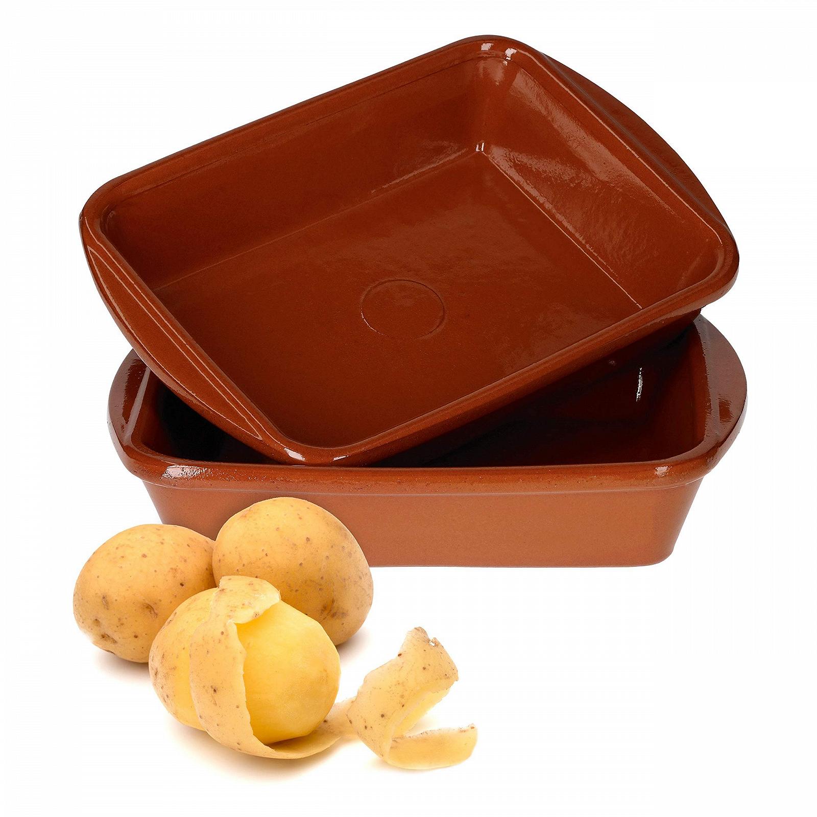 Набір форм для запікання MamboCat Tonware 2 штуки 4 x 20 x 14.5 см 350 мл керамічні глазуровані ручної роботи, фото №1