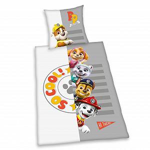 Постільна білизна Herding Paw Patrol, наволочка 80 x 80 см з двостороннім мотивом, підодіяльник 135 x 200 см, на ґудзиках, 100% бавовна - Фото 1