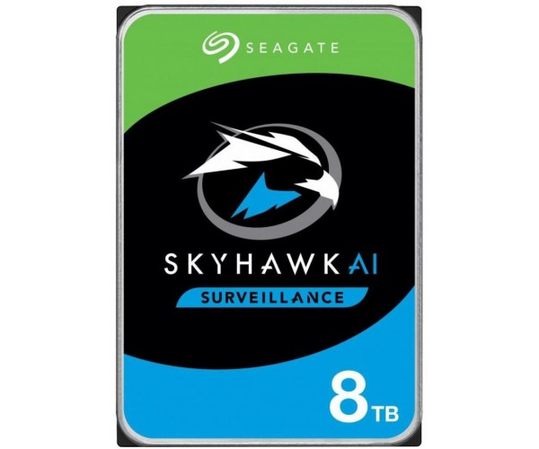Накопичувач HDD 3.5" SATA 8.0TB Seagate SkyHawk Surveillance 5400rpm 256MB ST8000VX010, фото №1