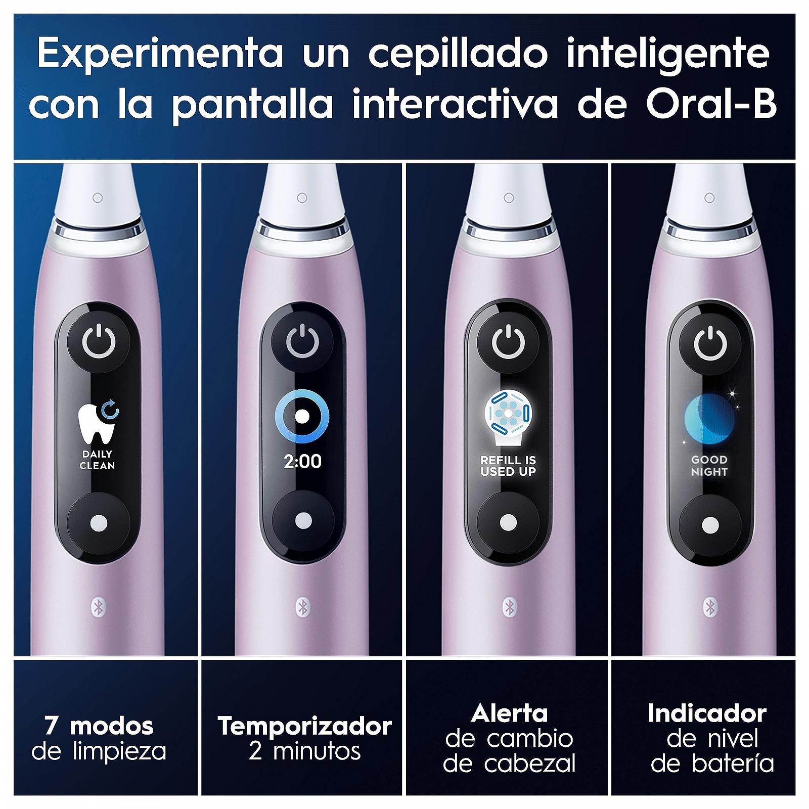 Зубная щетка электрическая Oral-B iO 9 Rose Quartz с 2 насадками и 1 дорожным зарядным устройством, фото №5