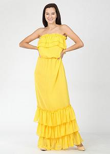 Платье MOZAH XS Желтый (ND-926-2-Yellow) synthetic.ua - Фото 1