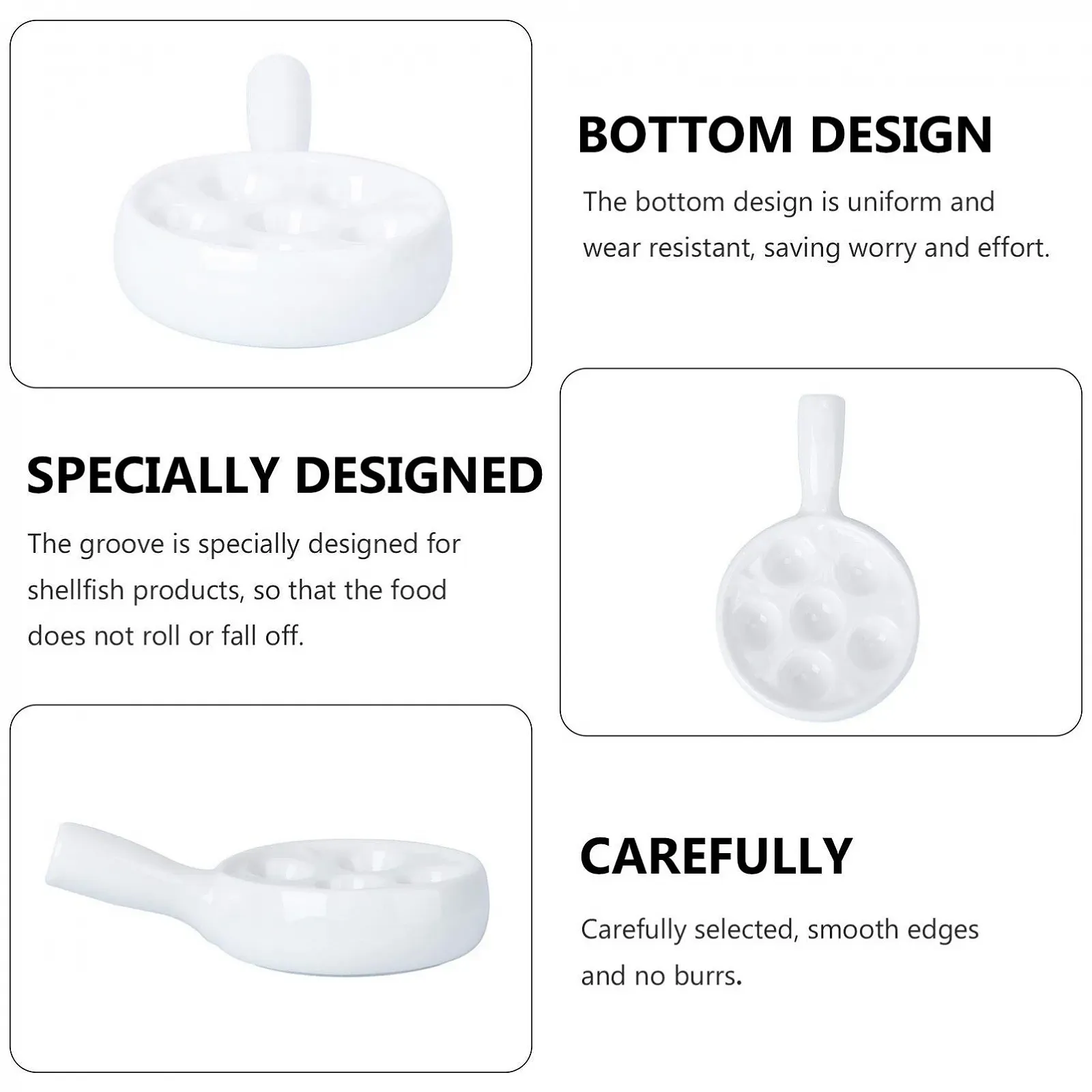 Форма для равликів Luxshiny керамічна на 6 лунок придатна для посудомийної машини, фото №5 Форма для равликів Luxshiny керамічна на 6 лунок придатна для посудомийної машини, фото №5