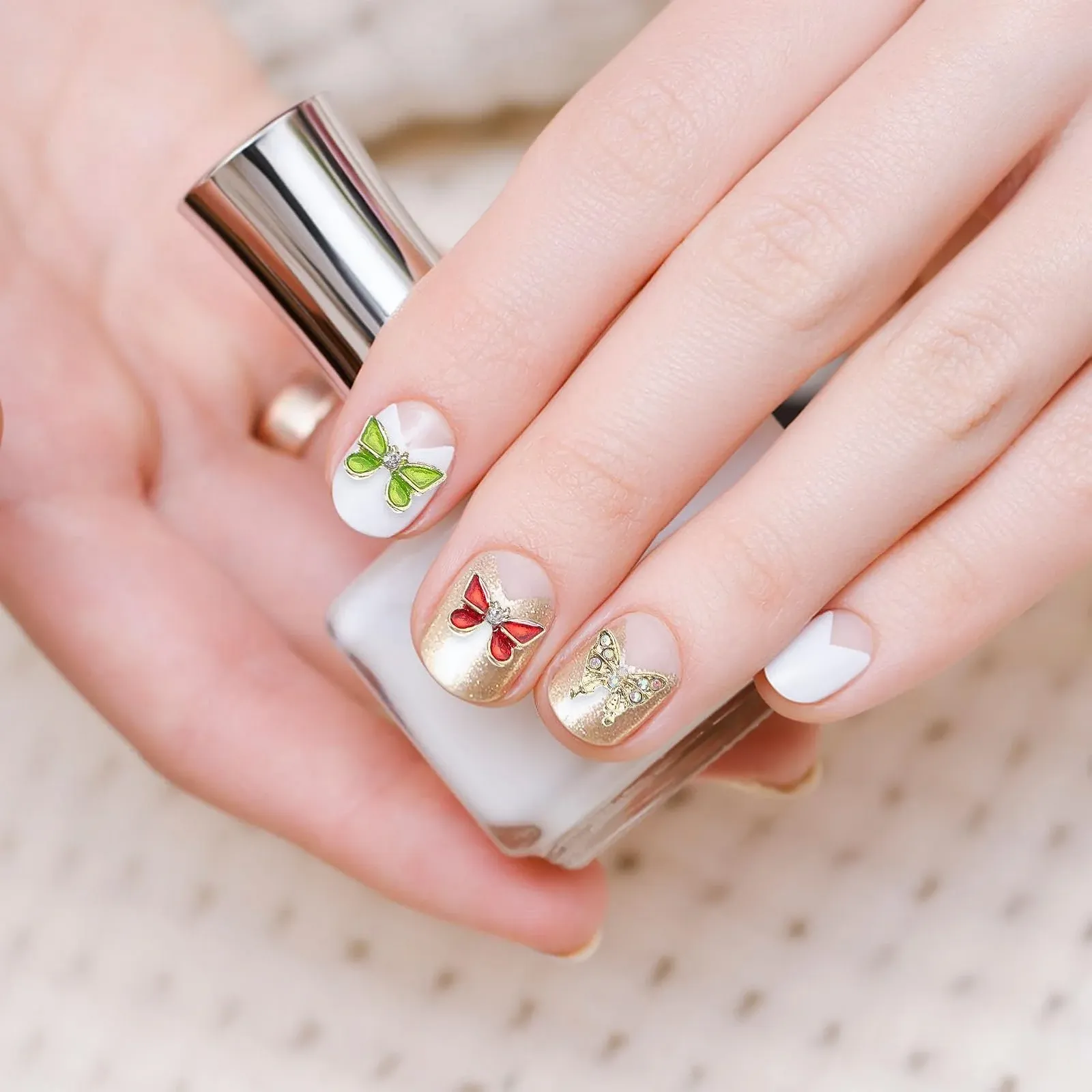 Прикраси для манікюру FOMIYES Метелики 40 шт, фото №9