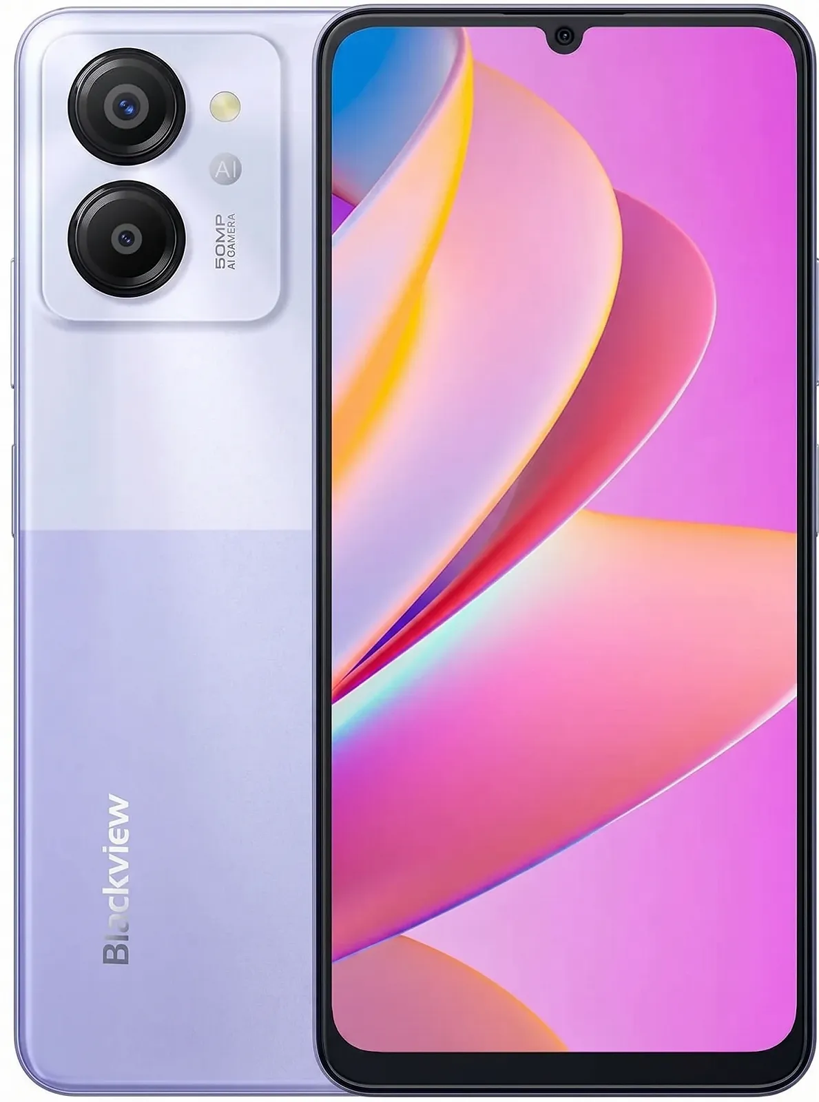 Смартфон 6.75" Blackview Color 8 8/128GB 4G 2-SIM 50/2Мп 8 ядер Android 13 Фиолетовый, фото №1