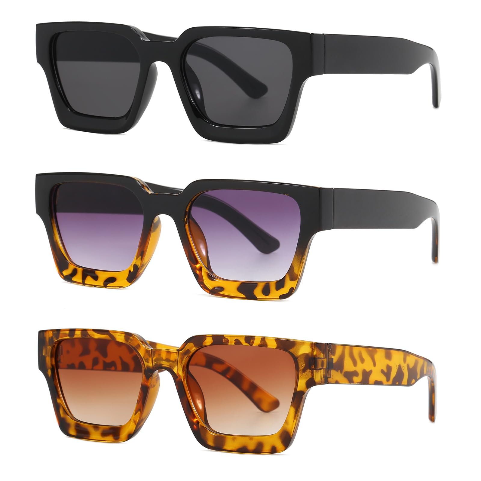 Сонцезахисні окуляри YAMEIZE Прямокутні Квадратні Вінтажні 90-х, фото №1