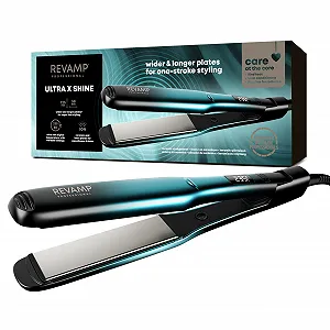 Выпрямитель волос REVAMP Progloss Ultra X Shine Ceramic с широкими ионными пластинами - Фото 1