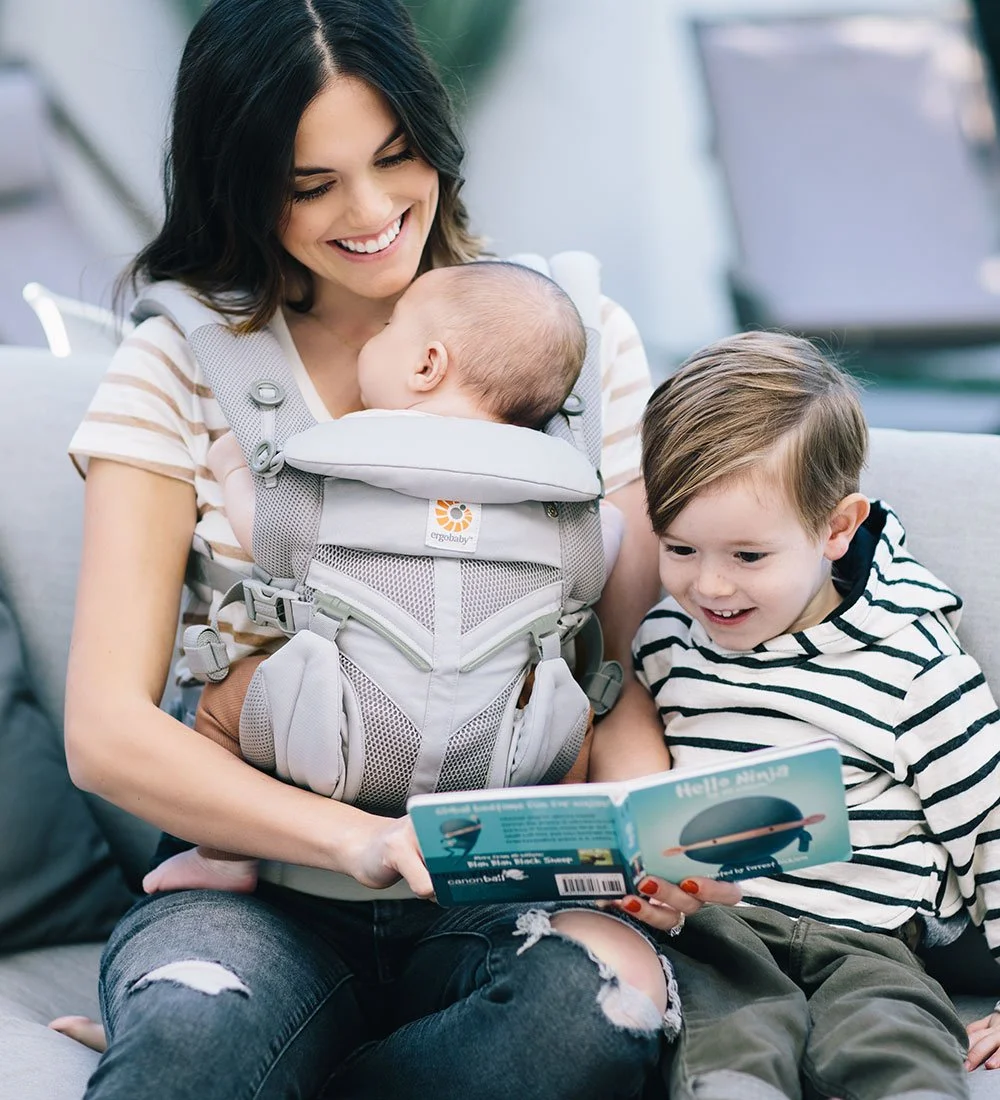 Дитячий рюкзак-переноска Ergobaby Baby Carrier Omni 360 Cool Air Mesh Сірий, фото №4