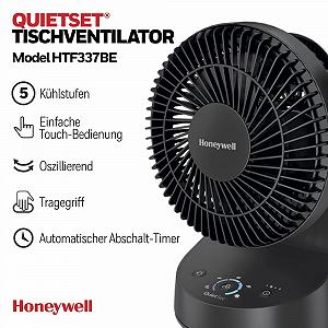 Вентилятор Настольный Honeywell QuietSet HTF337BE Черный synthetic.ua - Фото 1