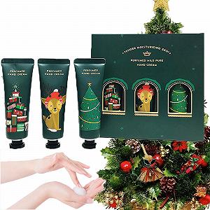 Крем для рук Набор Мини Кремы для рук Увлажняющий крем Ухаживающий крем Рождественский ухаживающий крем Растительный аромат Крем для ухода за руками для сухой, шершавой, потрескавшейся кожи рук Подарочный набор для женщин, подруги, мамы (C2) - Фото 1