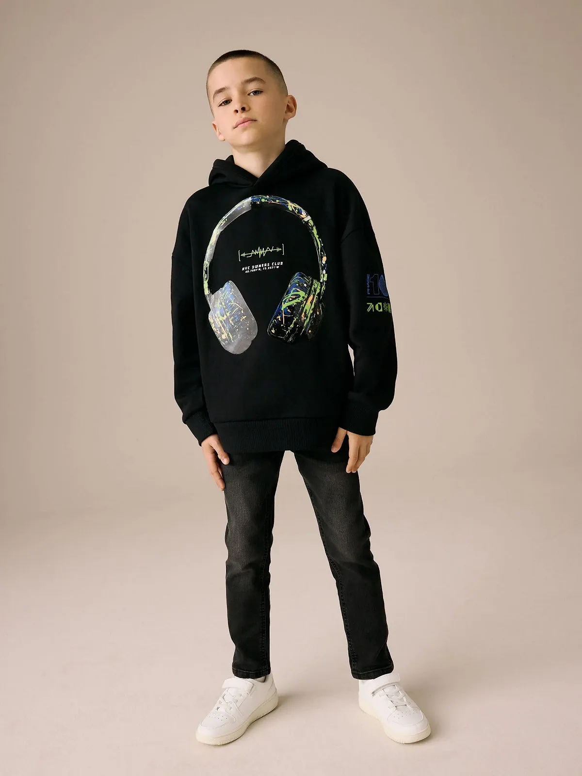 Толстовка з капюшоном Next для старших хлопчиків з графічним принтом, фото №8