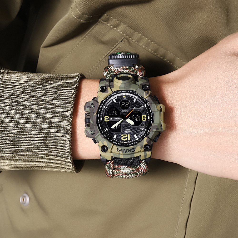 Годинник Skmei 1155BNCMGN Camo Green, фото №5