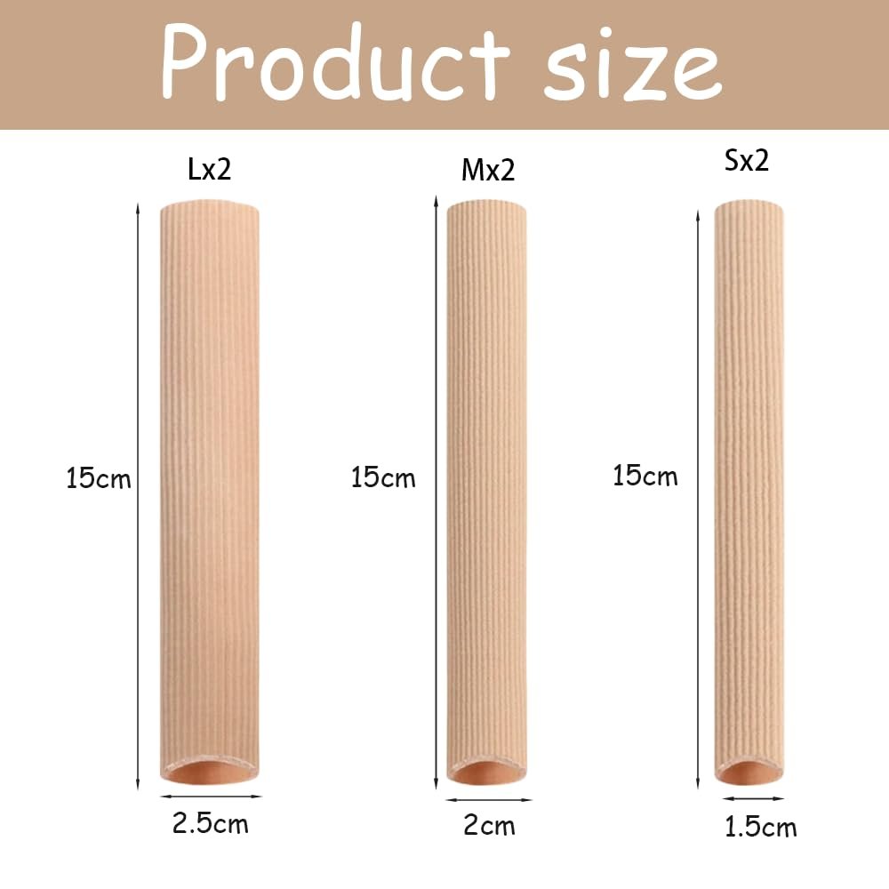 Захист для пальців ніг 6 штук 3 розмірів, м'яка тканина, можна обрізати, фото №2 Захист для пальців ніг 6 штук 3 розмірів, м'яка тканина, можна обрізати, фото №2