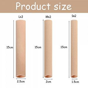 Захист для пальців ніг 6 штук 3 розмірів, м'яка тканина, можна обрізати synthetic.ua - Фото 1