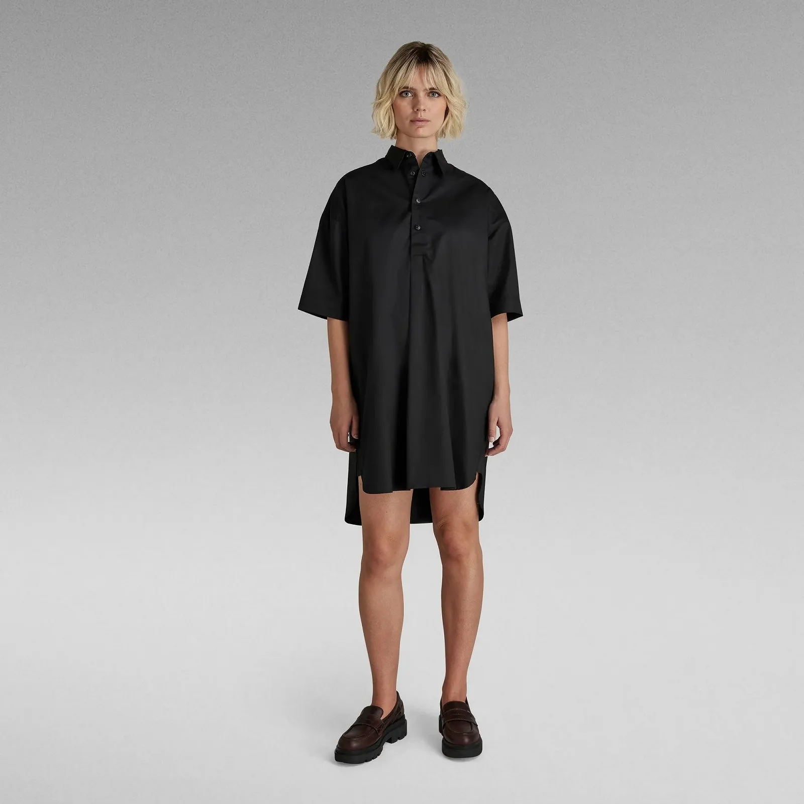 Женское платье G-Star Shirt Dress Roozon Twill black - S, фото №1