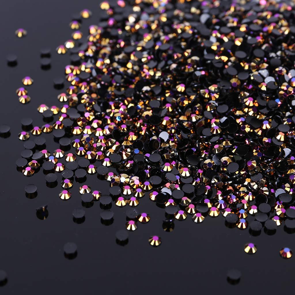 Круглі стрази Чорний Кристал 3 мм, 5000 шт, фото №3