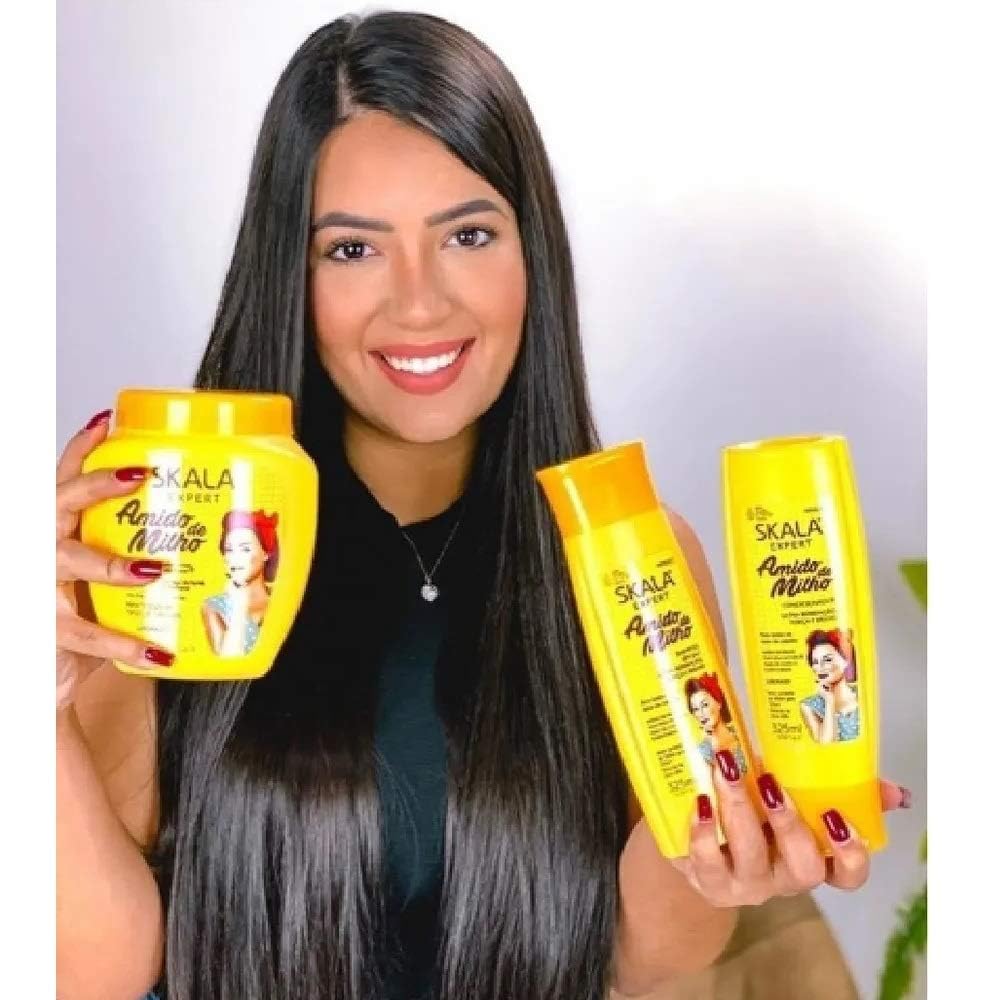 Маска Skala Creme De Tratamento Amido Milho 1 кг, фото №6 Маска Skala Creme De Tratamento Amido Milho 1 кг, фото №6