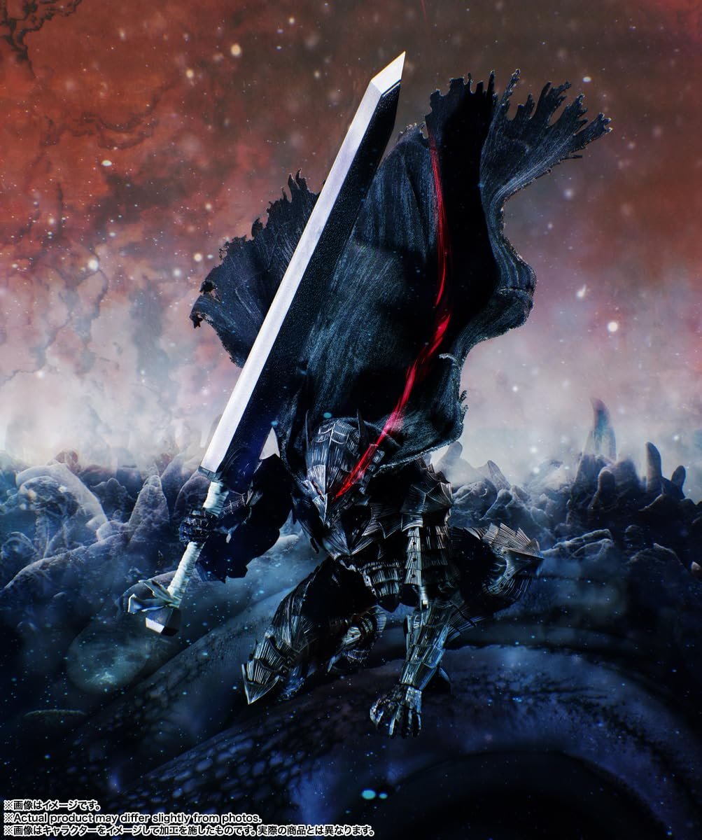 Фигурка Action Brand Tamashii Nations S.H. Figuarts Berserk Guts (Berserk Armor) Passionate, 160 мм, ABS, PVC и ткани, фото №14