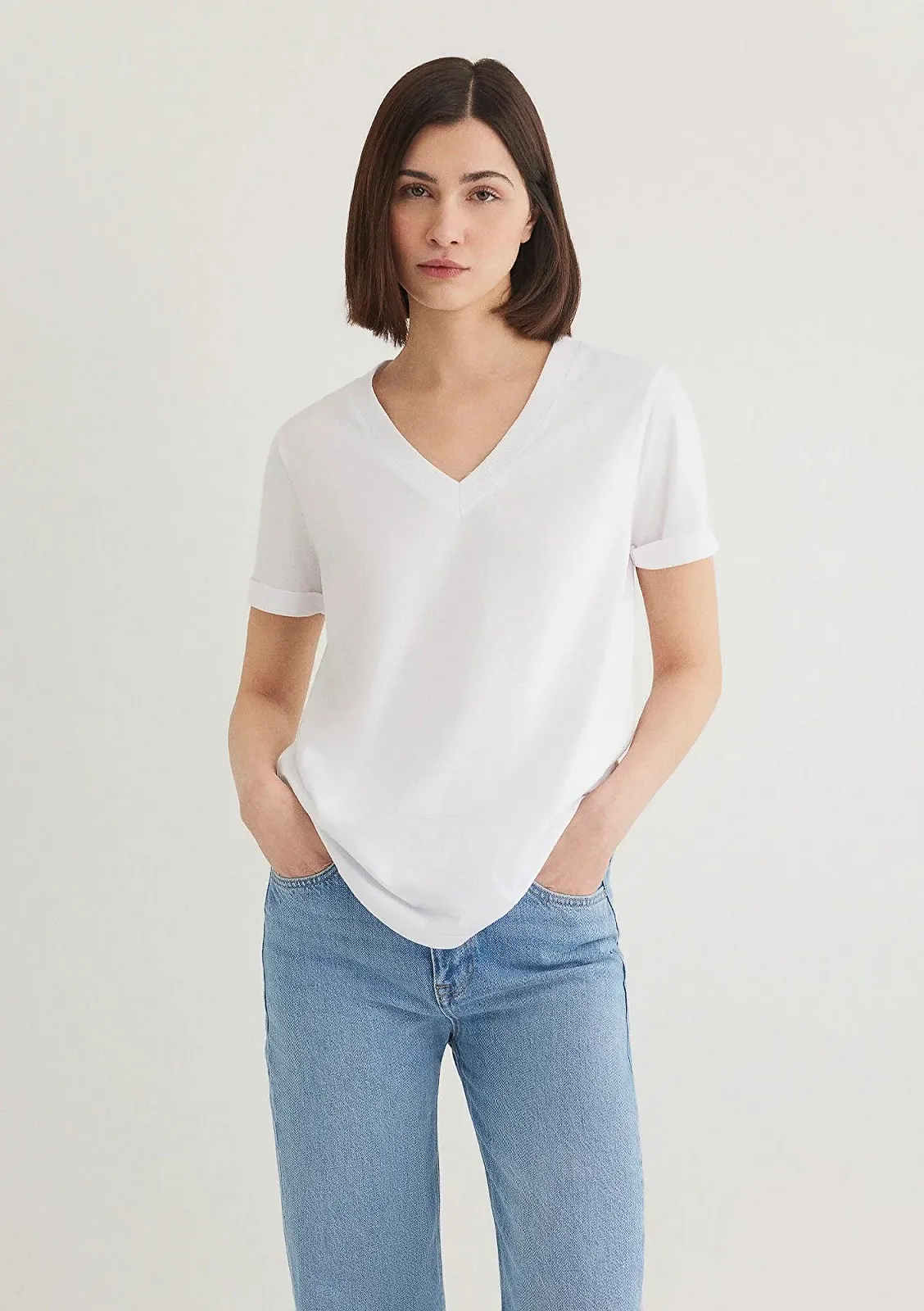 Женская футболка MAVI BASIC SHORT SLEEVE TOP Gardenia - XS, фото №1