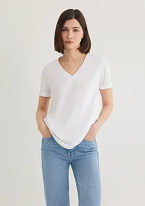 Женская футболка MAVI BASIC SHORT SLEEVE TOP Gardenia - XS - Фото 1