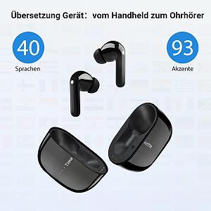Навушники-перекладачі Timekettle M3, Двосторонній перекладач з додатком для 40 мов і 93 діалектів synthetic.ua - Фото 1