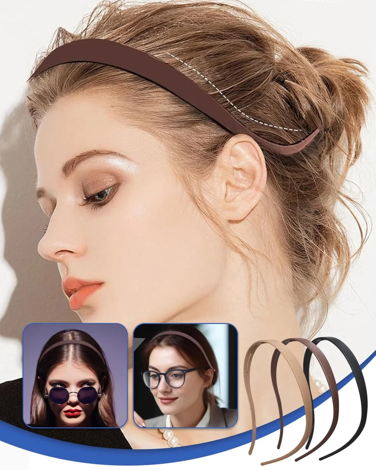 Обруч Зигзаг с зажимами, Тонкий, фото №6