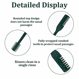 Триммер 3 х Двойной Нож Ручной Нос Волосы Ротационный 2-в-1 Темно-зеленый synthetic.ua - Фото 1