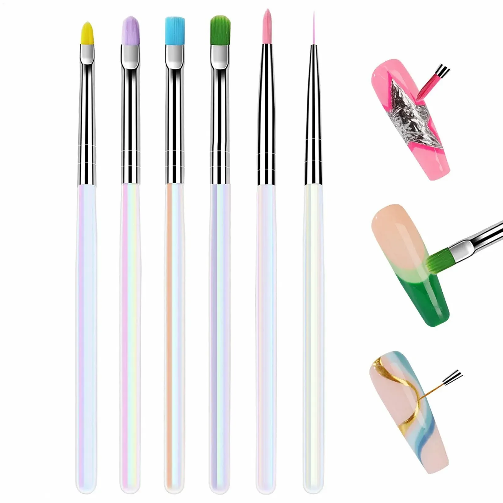 Набор кистей для ногтей Nail Point Pen для дотса и рисования гель-лаком, фото №1
