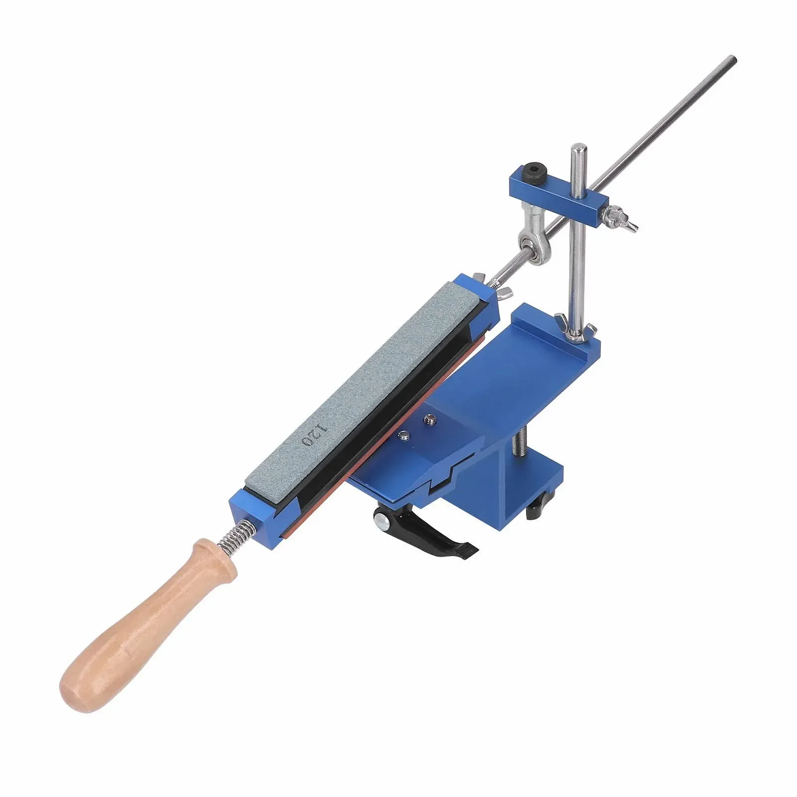 Точильна система для ножів Quick-Clamp 15° алюмінієвий сплав нержавіюча сталь 304 6 каменів, фото №4 Точильна система для ножів Quick-Clamp 15° алюмінієвий сплав нержавіюча сталь 304 6 каменів, фото №4