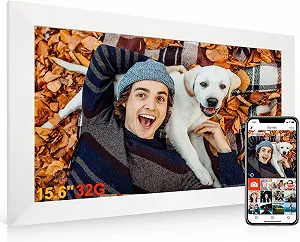Цифровая фоторамка 15.6" 1920 x 1080 IPS WiFi 32 GB White - Фото 1