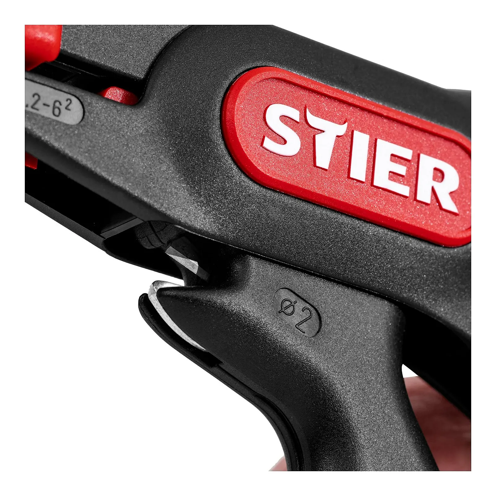 Автоматический стриппер STIER 0.2-6.0 мм² 165 мм с системой сенсоров и ограничителем длины, фото №6