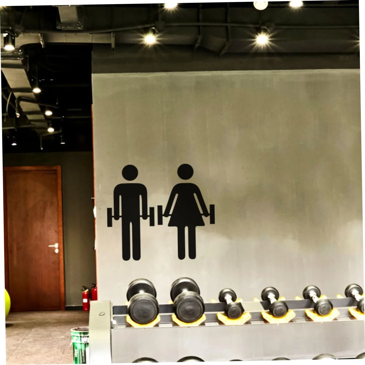 Наклейка на стену UPKOCH Фитнес для спортзала 3 штуки, фото №9