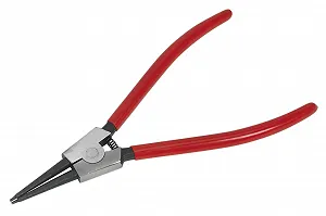 Плоскогубцы для внешних стопорных колец Sealey AK84562 с прямыми губками, 230 мм, красные - Фото 1