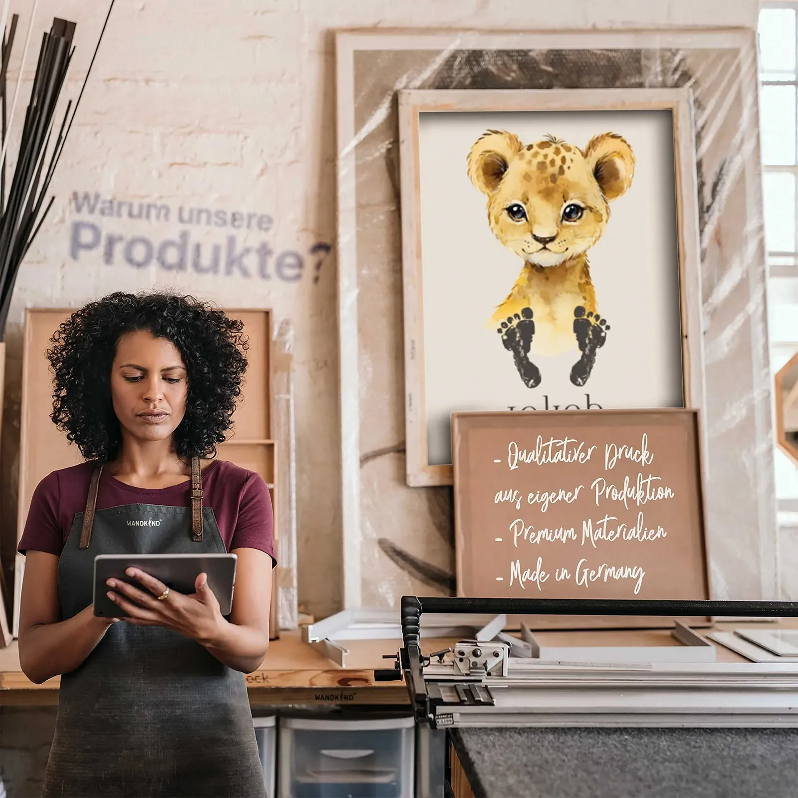 Наклейка на стіну WANDKIND Coffee Time 50 x 32 cm Глиняний коричневий, фото №5