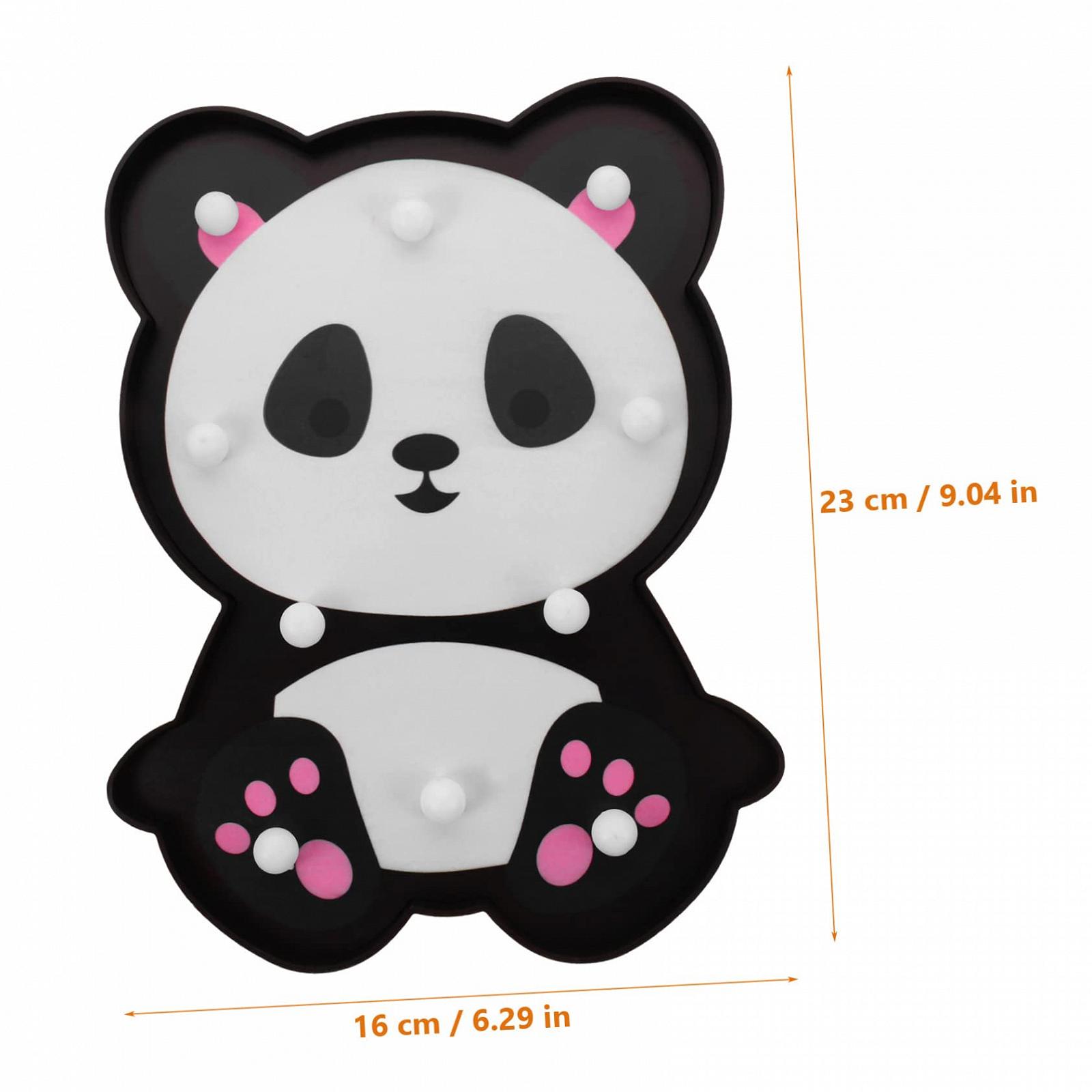 Лампа Homoyoyo Panda Setting Wolf Bedroom Night Cartoon Children's Room Decorate Decor Panda PVC, фото №4