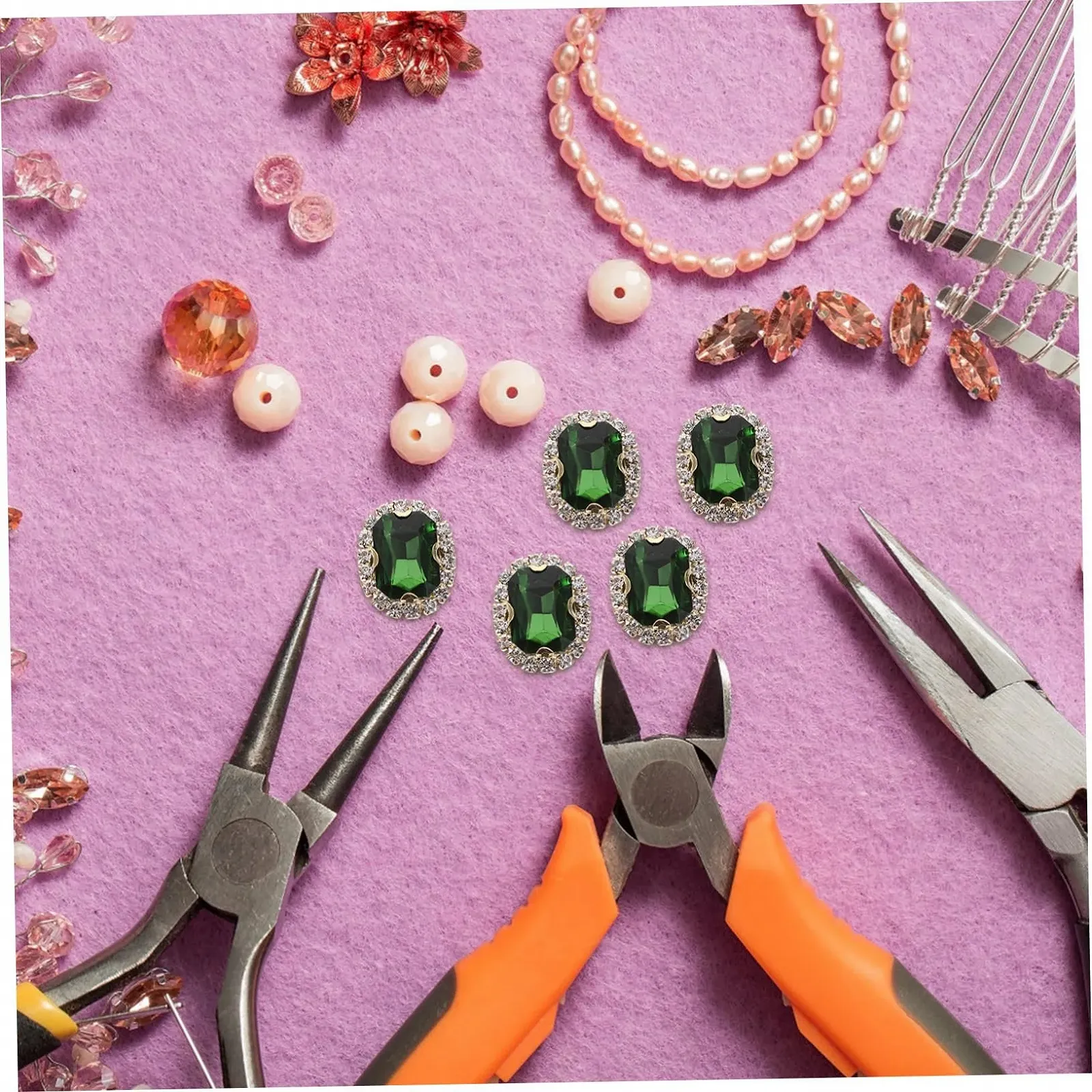 Стрази Пришивні 20 шт., блискучі, для одягу, сумок та аксесуарів, матеріали для творчих проєктів, фото №2