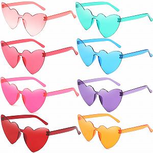 Солнцезащитные очки Сердце FSMILING 8 пар - Фото 1