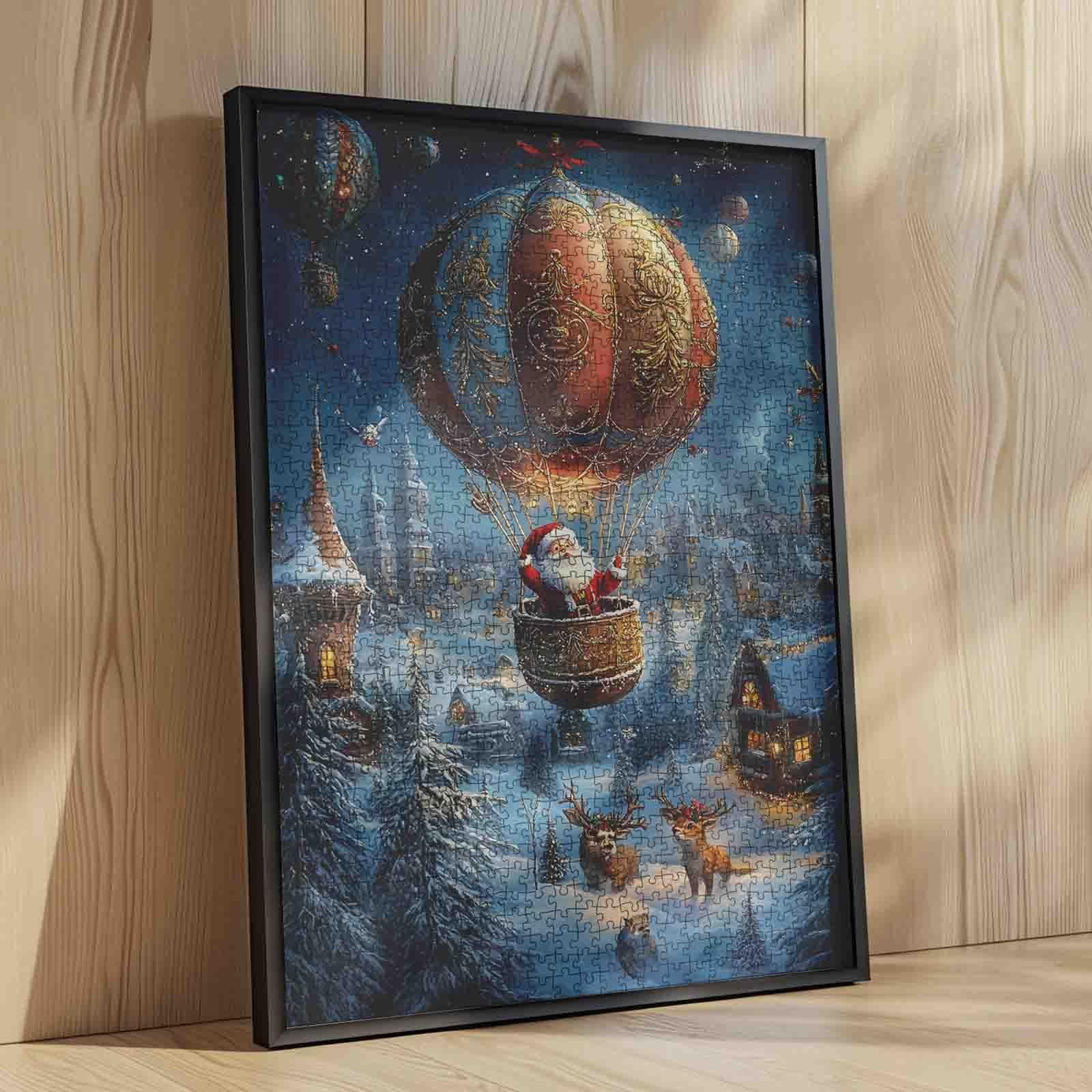 Пазл Tucocoo Santa Christmas Hot Air Balloon 1000 деталей, фото №4 Пазл Tucocoo Santa Christmas Hot Air Balloon 1000 деталей, фото №4