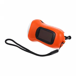 Фонарь OSALADI на солнечной батарее аварийный для кемпинга, активного отдыха и чрезвычайных ситуаций портативный и энергоэффективный оранжевый - Фото 1