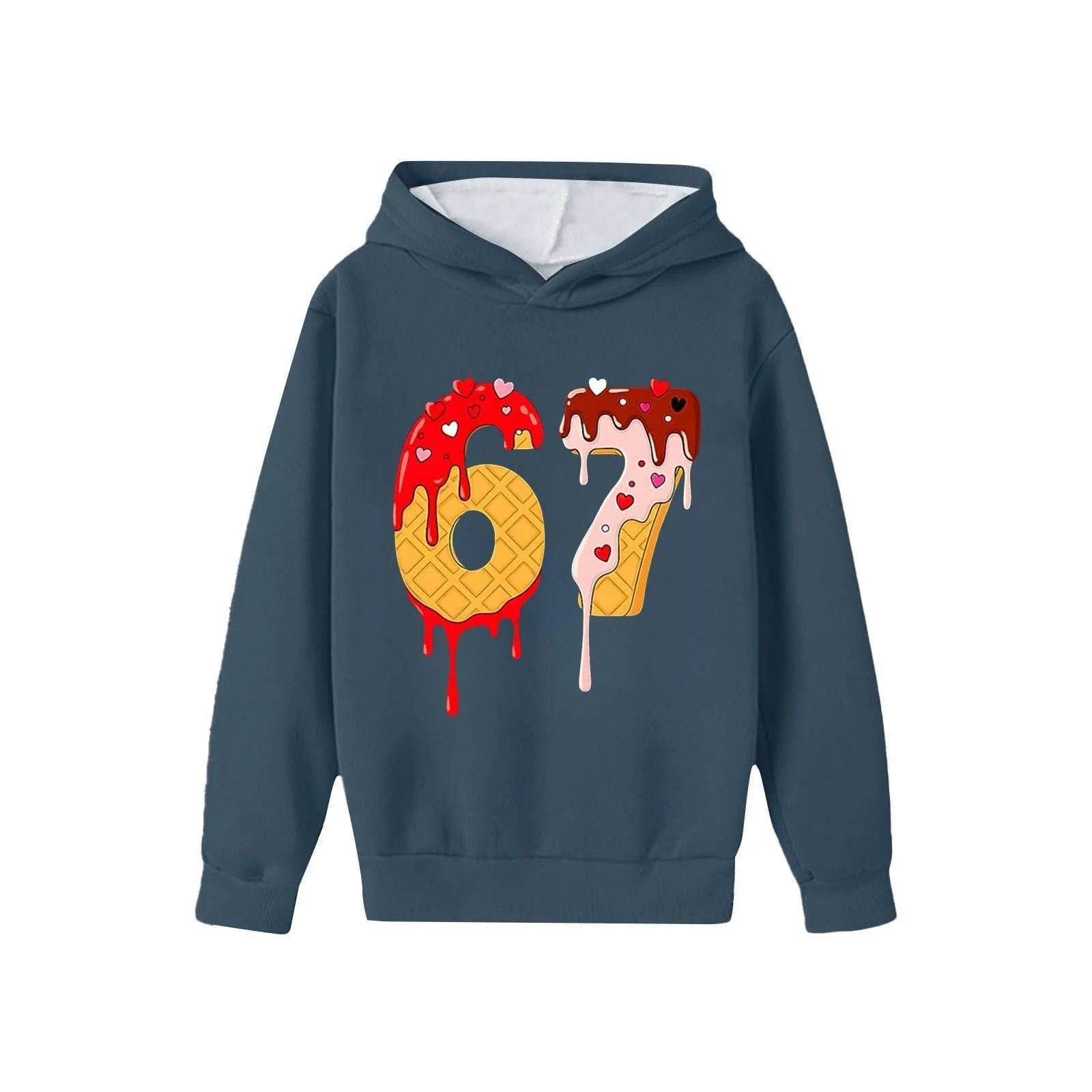 Худи Meme Six Seven 67 Y2K с длинными рукавами, толстовка с капюшоном и принтом 67, удобные свитшоты, преппи свитшот, модный джемпер для девочек и мальчиков, фото №4 Худи Meme Six Seven 67 Y2K с длинными рукавами, толстовка с капюшоном и принтом 67, удобные свитшоты, преппи свитшот, модный джемпер для девочек и мальчиков, фото №4