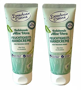 Крем для рук Dresdner Essenz Sensitive Увлажняющий Алоэ Вера 2 x 75 мл (2 шт. в упаковке) - Фото 1