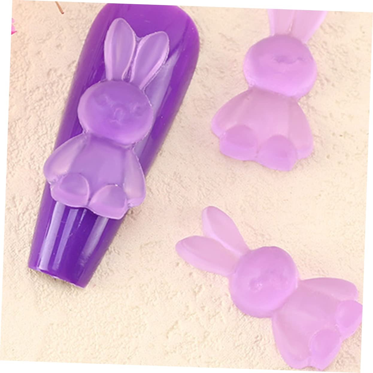 Украшения для ногтей Кролик 30 шт. Подвески для ногтей Кролик Украшения для ногтей Стразы Наклейки для ногтей DIY Декор Мультяшные украшения для ногтей, фото №2