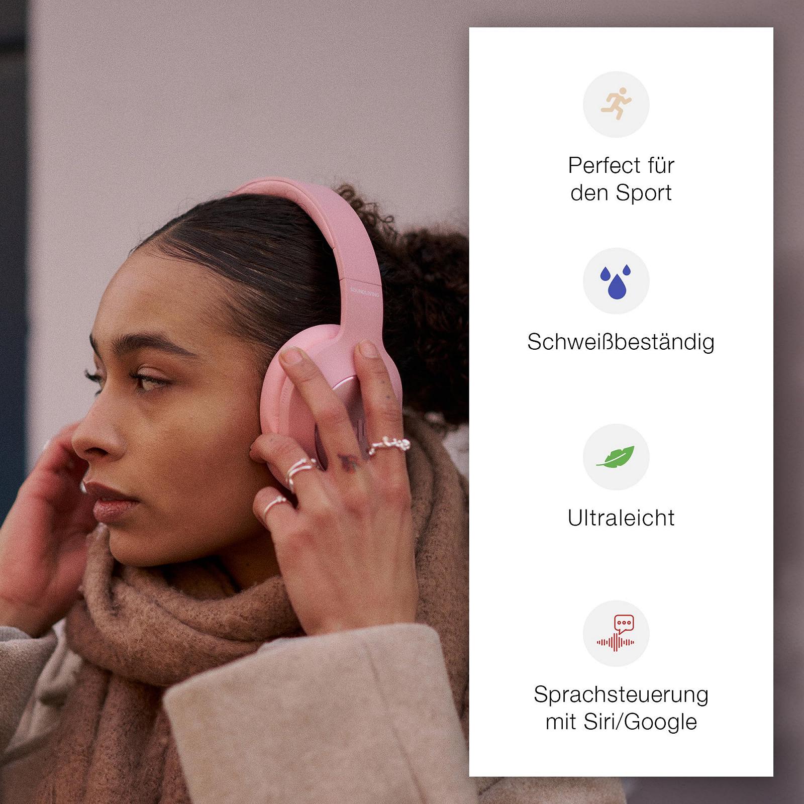 Наушники SOUNDLIVING Wave Bluetooth Удобные За ухо Синий, фото №3