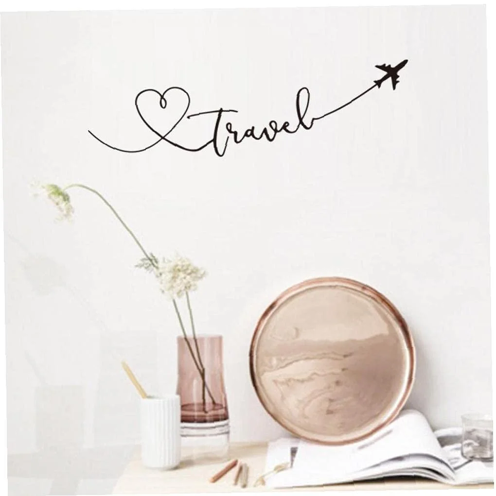 Наклейка на стіну Travel Thematic Quote Word 58 x 17 см PVC, фото №2